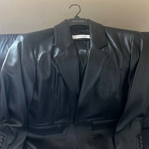 Mens Genuine Leather Calvin Klein Blazer